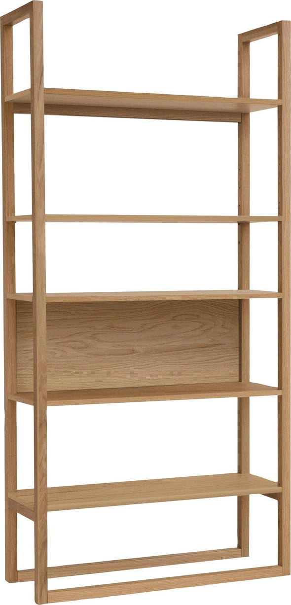 Biblioteca New Est cu cadru din lemn de stejar natur 90 cm - LunaHome.ro