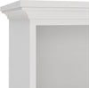 Bibliotecă albă Paris din Mdf cu frezari decorative 96 cm lățime
