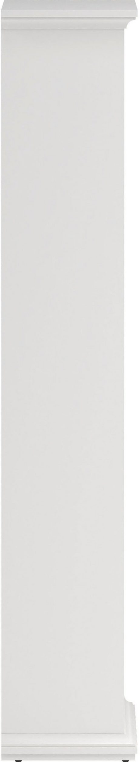 Bibliotecă albă Paris din Mdf cu frezari decorative 96 cm lățime