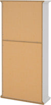 Bibliotecă albă Paris din Mdf cu frezari decorative 96 cm lățime