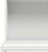 Bibliotecă albă Paris din Mdf cu frezari decorative 96 cm lățime