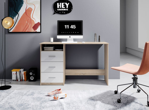 Birou Adria cu 3 sertare reversibilie 123 cm lățime - LunaHome.ro