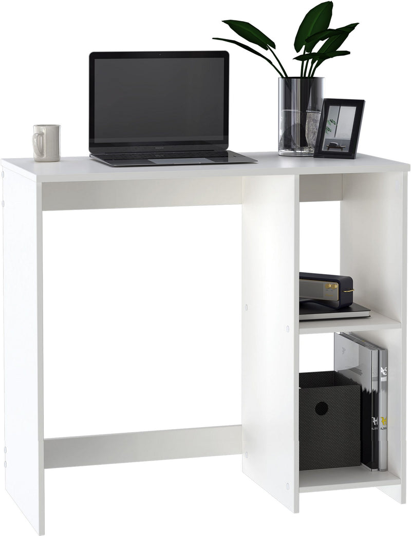 Birou Bakar alb minimalist ideal in spatii mici 80 cm lățime - LunaHome.ro