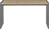 Birou City Giron modern minimalist gri cu stejar, 143 cm - LunaHome.ro