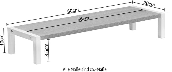 Birou Cowell cu 2 sertare cu cadru din metal alb, 100 cm lățime