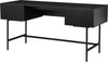 Birou Dave cu design elegant retro si cadru metalic negru 160 cm - LunaHome.ro