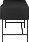 Birou Dave cu design elegant retro si cadru metalic negru 160 cm - LunaHome.ro