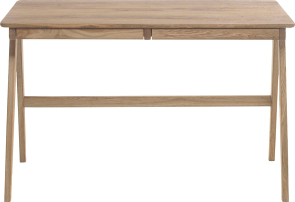 Birou Delia din lemn de stejar natur cu sertare 120 cm - LunaHome.ro