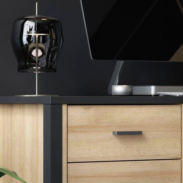 Birou HighRock cu design industrial 120 cm lățime - LunaHome.ro