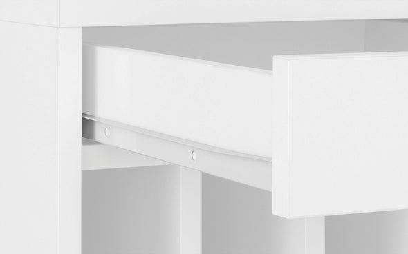 Birou Licia alb cu multe compartimente 120 cm lungime - LunaHome.ro