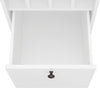 Birou Licia alb cu multe compartimente 120 cm lungime - LunaHome.ro