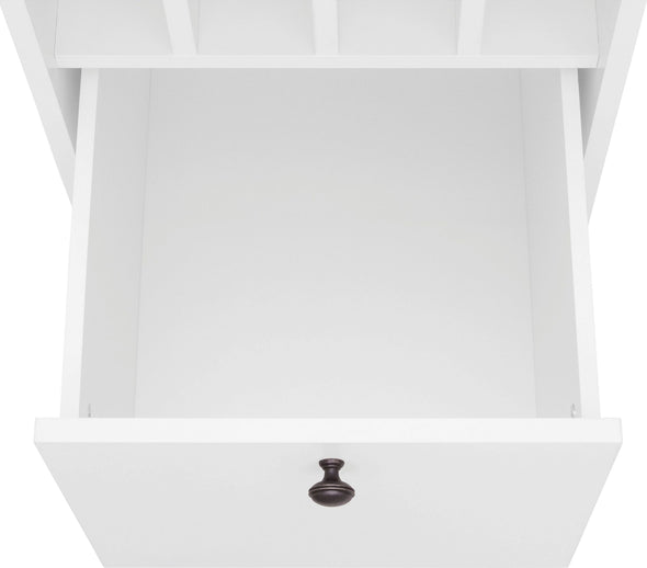 Birou Licia alb cu multe compartimente 120 cm lungime - LunaHome.ro