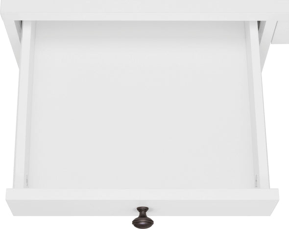 Birou Licia alb cu multe compartimente 120 cm lungime - LunaHome.ro