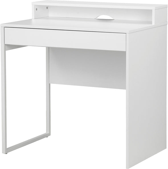 Birou Moid cu design alb ideal in spatii mici, 80 cm lățime - LunaHome.ro