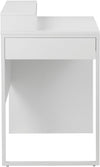 Birou Moid cu design alb ideal in spatii mici, 80 cm lățime - LunaHome.ro