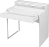 Birou Moid cu design alb ideal in spatii mici, 80 cm lățime - LunaHome.ro