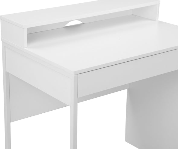 Birou Moid cu design alb ideal in spatii mici, 80 cm lățime - LunaHome.ro
