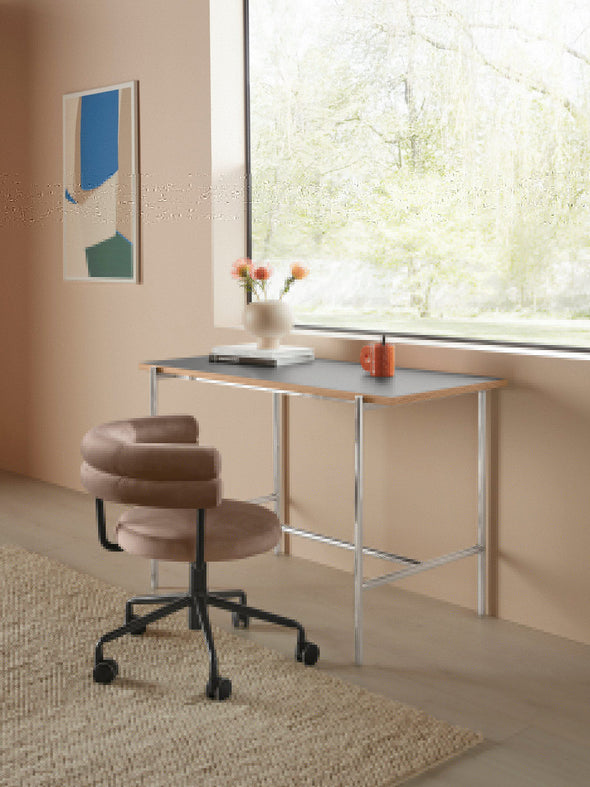 Birou Tara cu design industrial, baza metalica 120 cm lungime - LunaHome.ro