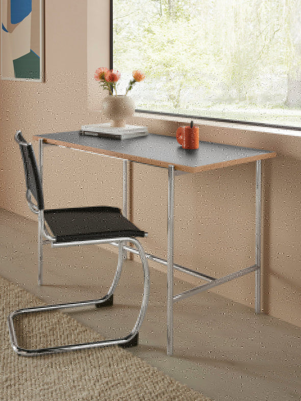 Birou Tara cu design industrial, baza metalica 120 cm lungime - LunaHome.ro