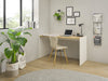 Birou City Giron in stil minimalist alb cu stejar 143 cm lungime - LunaHome.ro