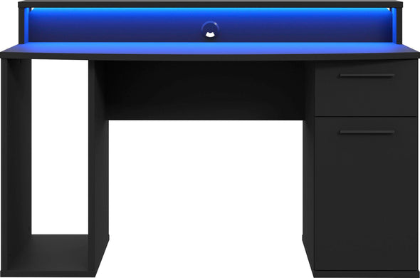 Birou de gaming AYO cu iluminare LED 140 cm - LunaHome.ro