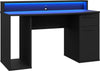 Birou de gaming AYO cu iluminare LED 140 cm - LunaHome.ro