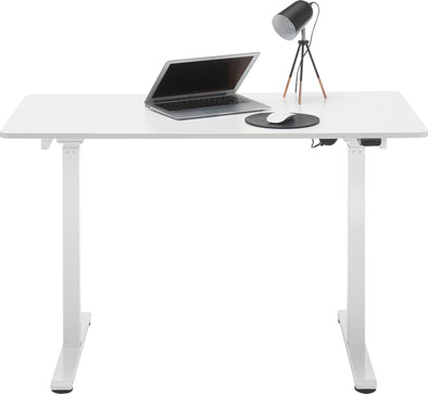 Birou electric Nakuru reglabil pe inaltime alb 120 cm - LunaHome.ro