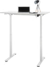 Birou electric Nakuru reglabil pe inaltime alb 120 cm - LunaHome.ro