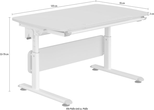 Birou ergonomic pentru copii Diego reglabil 120 cm