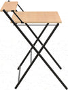 Birou minimalist Sulby culoare stejar cu cadru negru 86,5 cm lățime - LunaHome.ro