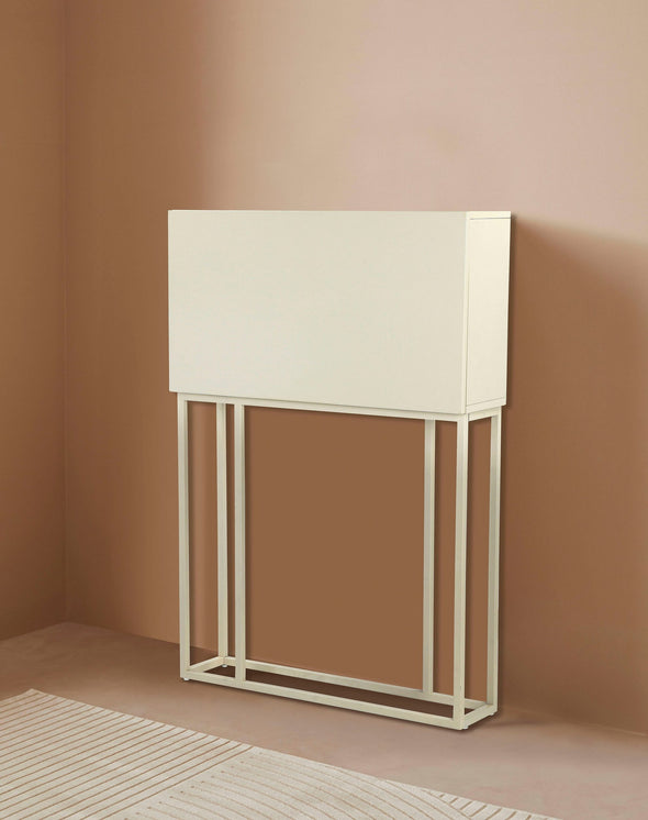 Birou pliabil Ranya crem din Mdf, 80 cm latime - LunaHome.ro