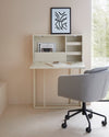 Birou pliabil Ranya crem din Mdf, 80 cm latime - LunaHome.ro