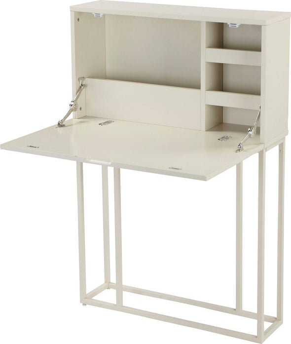 Birou pliabil Ranya crem din Mdf, 80 cm latime - LunaHome.ro