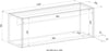 Birou secretaire de perete City Giron gri antracit, 100 cm latime - LunaHome.ro