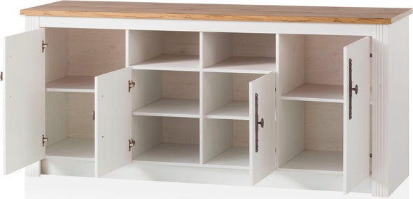 Bucătărie Westminster cu aspect de lemn, 204 cm lungime - LunaHome.ro