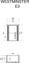 Bucătărie Westminster cu aspect de lemn, 204 cm lungime - LunaHome.ro