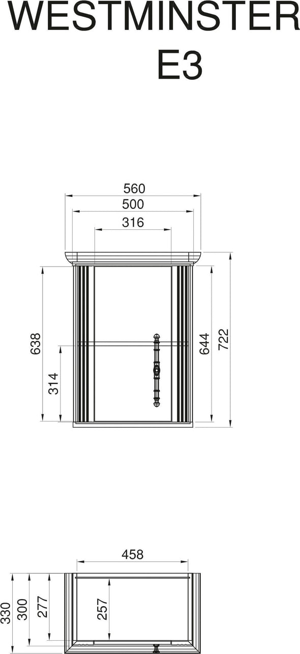 Bucătărie Westminster cu aspect de lemn, 204 cm lungime - LunaHome.ro