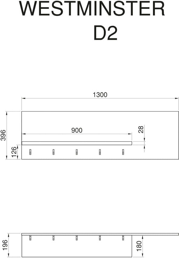 Bucătărie Westminster cu aspect de lemn, 204 cm lungime - LunaHome.ro