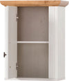 Bucatarie chicineta Westminster alb cu aspect de lemn 130 cm - LunaHome.ro