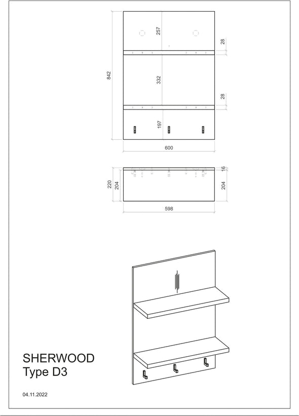 Bucatarie chicineta Sherwood cu 3 corpuri 196 cm - LunaHome.ro