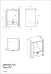 Bucatarie chicineta Sherwood cu 3 corpuri 196 cm - LunaHome.ro