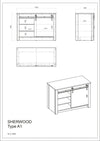 Bucatarie chicineta Sherwood cu 3 corpuri 196 cm - LunaHome.ro