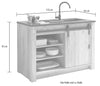 Bucătărie cu insulă Sherwood din 5 piese, aprox 400 cm - LunaHome.ro