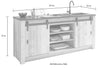 Bucătărie cu insulă Sherwood din 5 piese, aprox 400 cm - LunaHome.ro