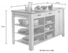 Bucătărie cu insulă Sherwood din 5 piese, aprox 400 cm - LunaHome.ro