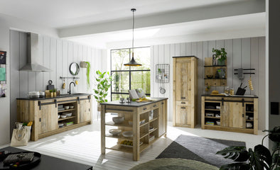 Bucătărie cu insulă Sherwood din 5 piese, aprox 400 cm - LunaHome.ro