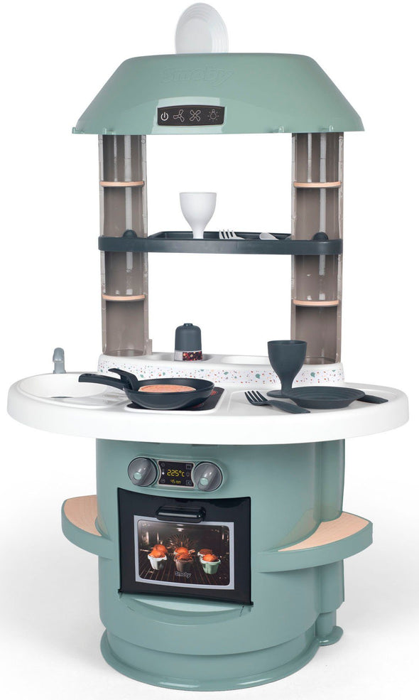 Bucătărie de joaca Smoby Nova verde cu sunete si accesorii - LunaHome.ro