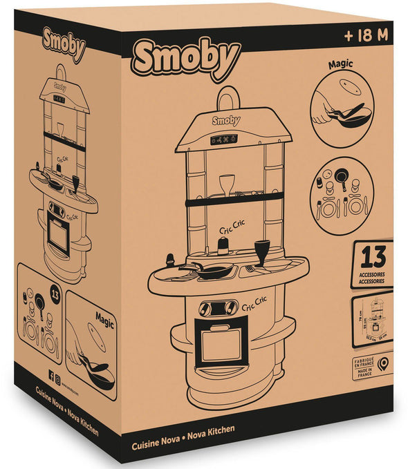 Bucătărie de joaca Smoby Nova verde cu sunete si accesorii - LunaHome.ro