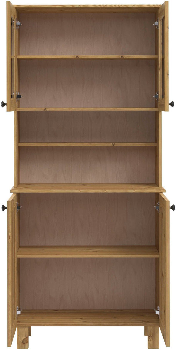 Bufet de bucatarie Osby din lemn de pin natur 81 cm lățime - LunaHome.ro