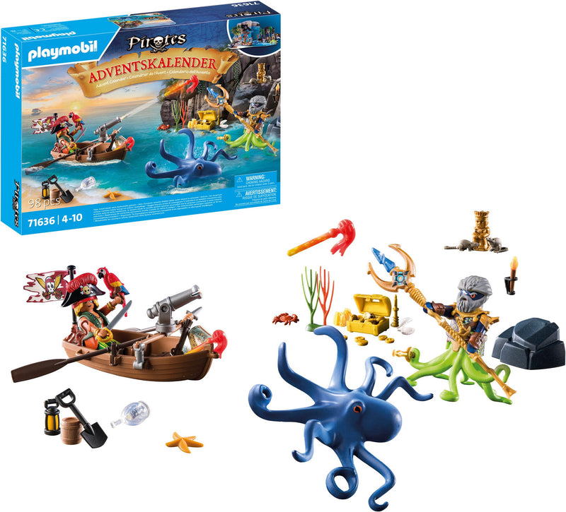 Calendar Advent Playmobil cu tematica pirati 98 piese - LunaHome.ro